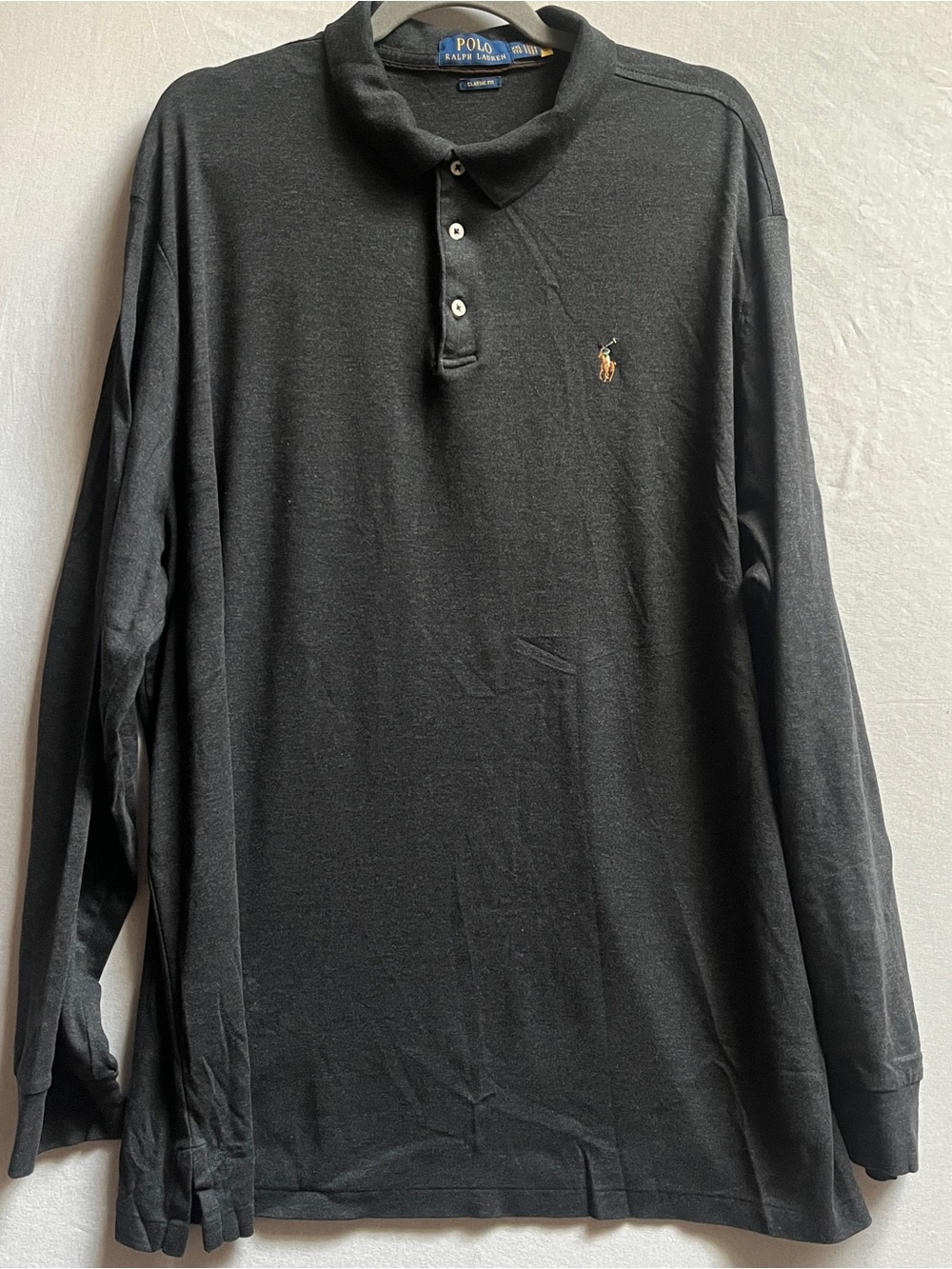 Polo Ralph Lauren Classic Fit Long Sleeve Polo Shirt Size XXL Cotton